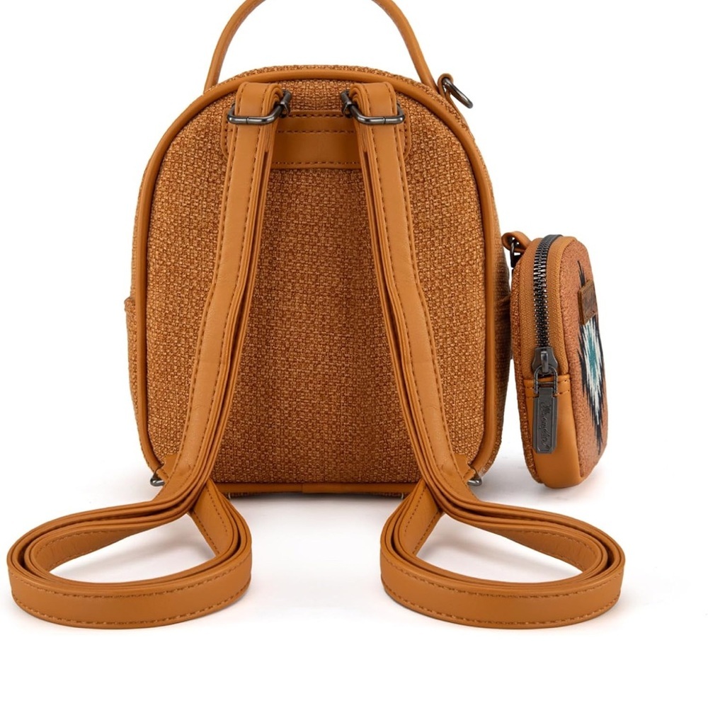 Wrangler Brown and Black Patterned Backpack Set​ - Picture 6 of 8